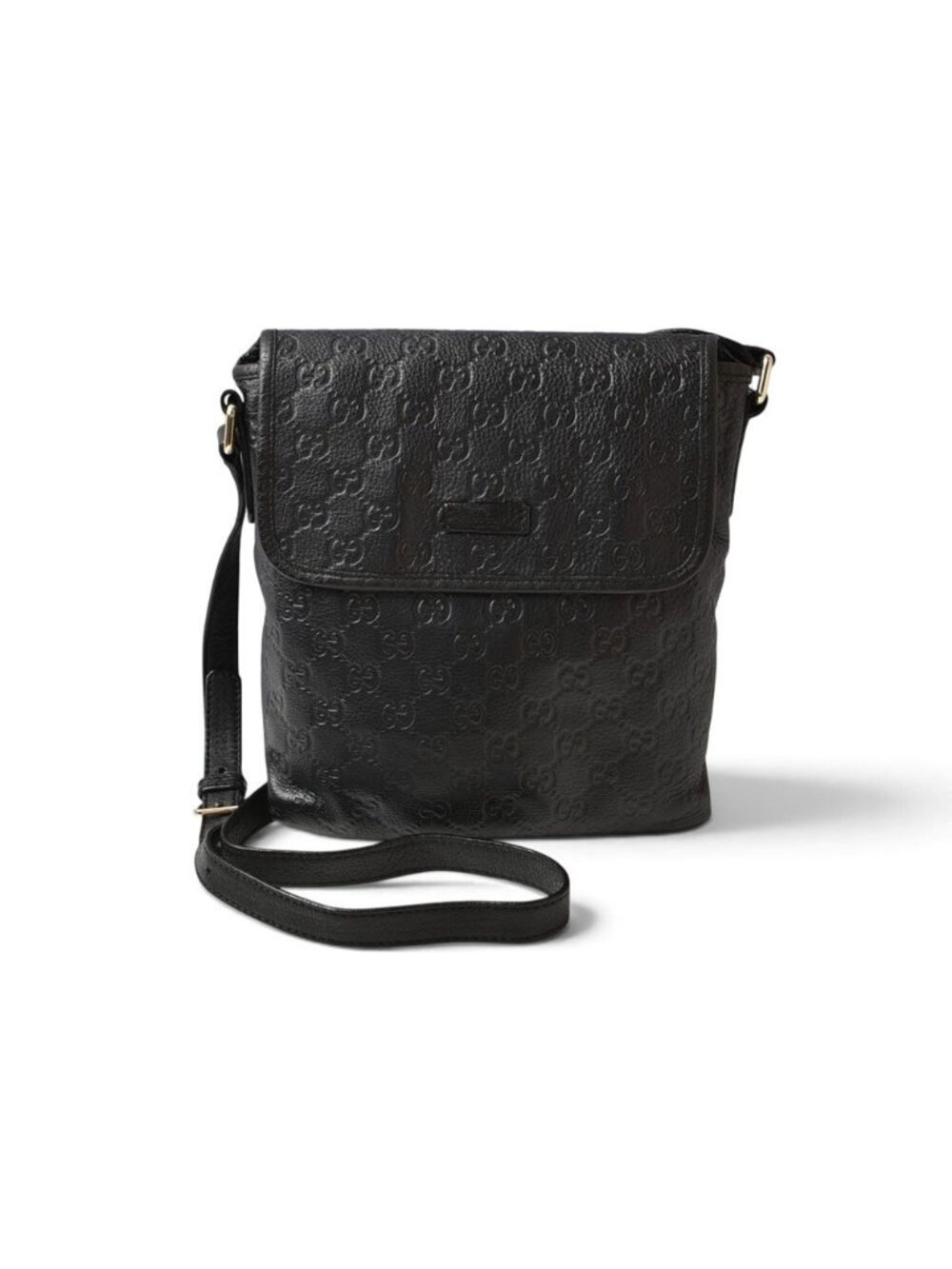 Gucci Shoulder Bag Guccissima Leather Black